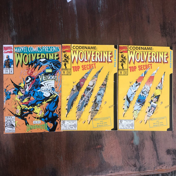Wolverine Comics Venon & Top Secret Lot of 03 - Picture 1 of 2